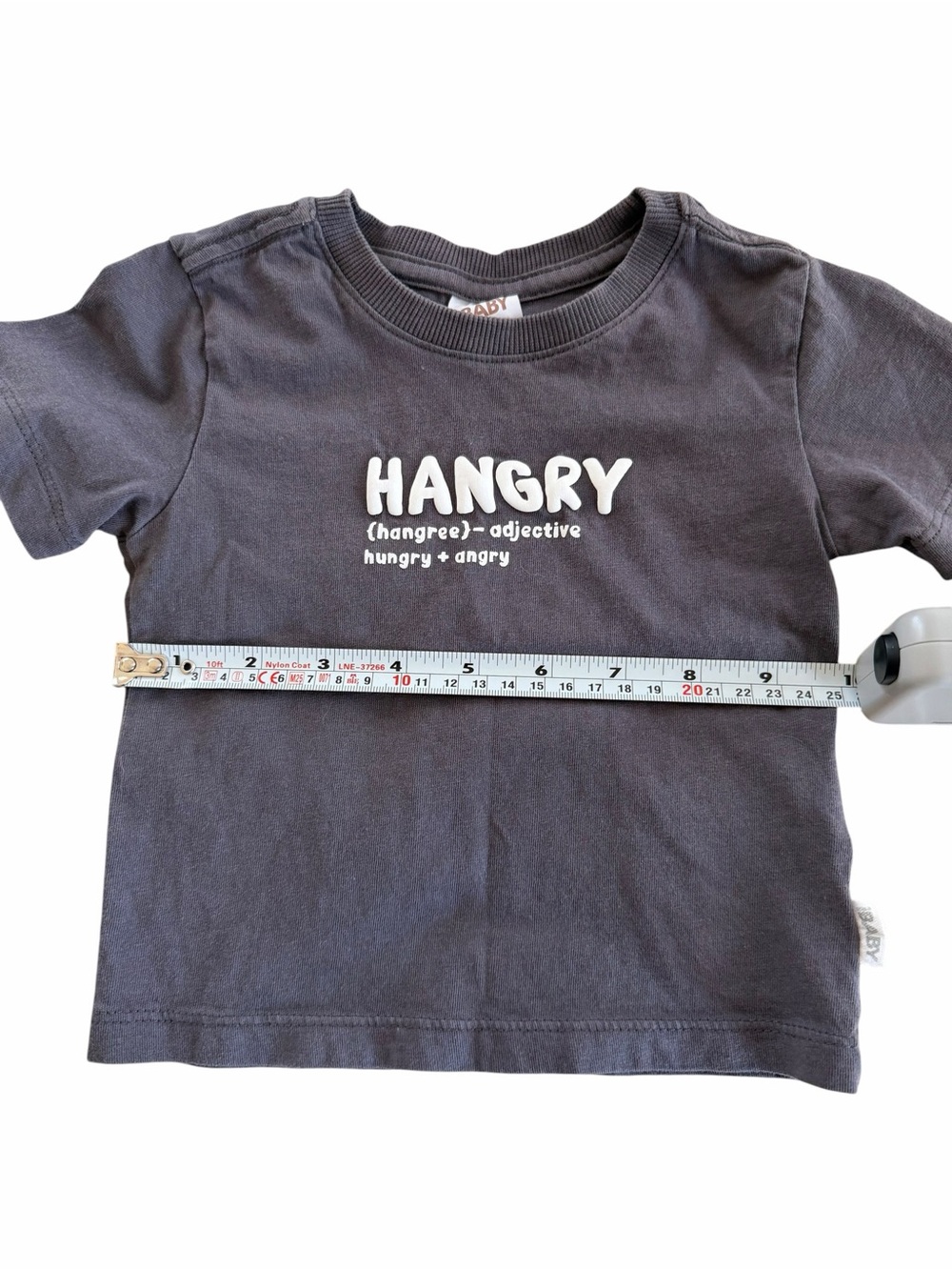 Hangry Graphic Tee - Gray - 3-6 months - Picture 2 of 5